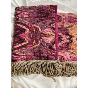 Jungalow Pillow Sham Set of 2 The End of Pages Fringe Pillow Cases Standard